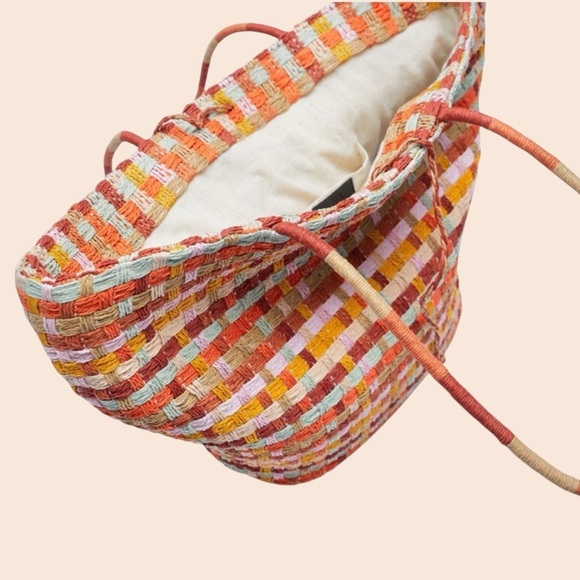 ZARA Multicolored woven tote bag - Picture 7 of 12